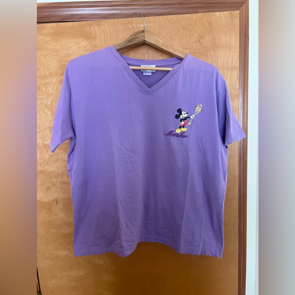 Disney Mickey Mouse Member Embroidered Shirt Rare cannot find one like it
